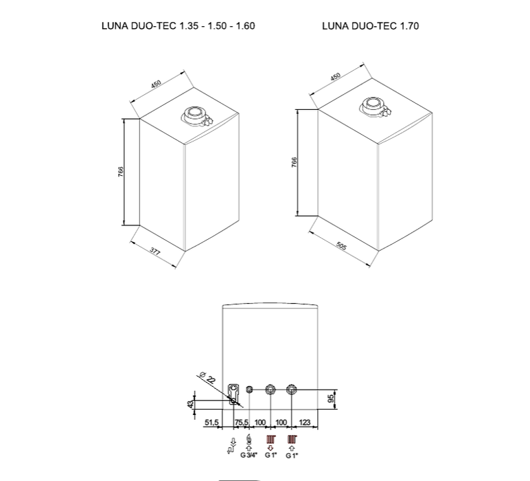 Настенный газовый котел Baxi LUNA DUO-TEC MP 1.50