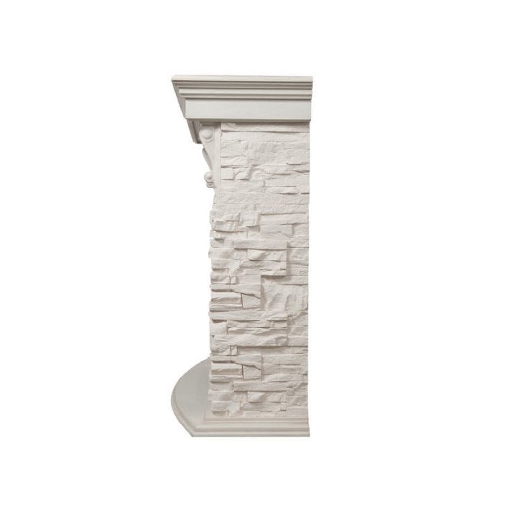 Каминокомплект Electrolux Pietra 26/30S с очагом EFP/P-3020LS камень белый, шпон беленый дуб