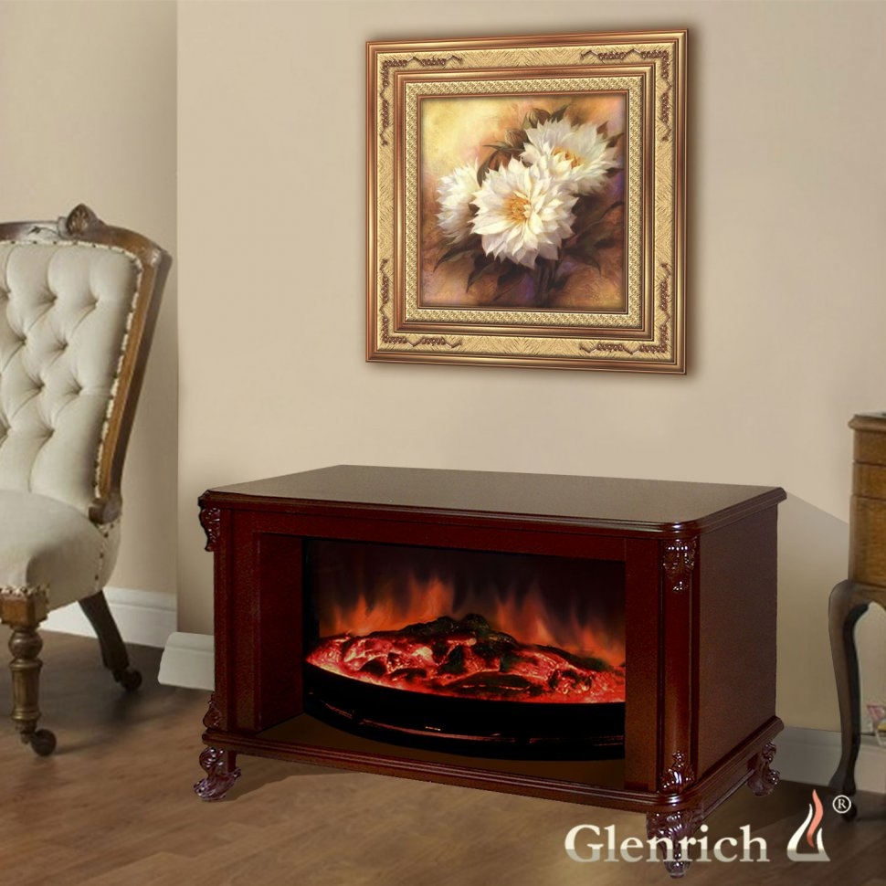 Каминокомплект Glenrich Версаль Rondo S86 шоколад