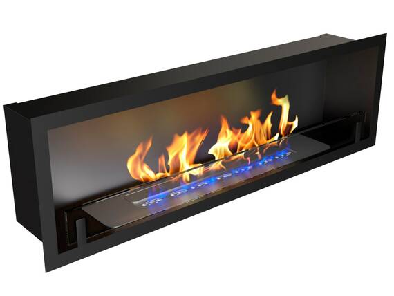 Встраиваемый биокамин Zefire Fest 1000 со стеклом (Estetic Flame)