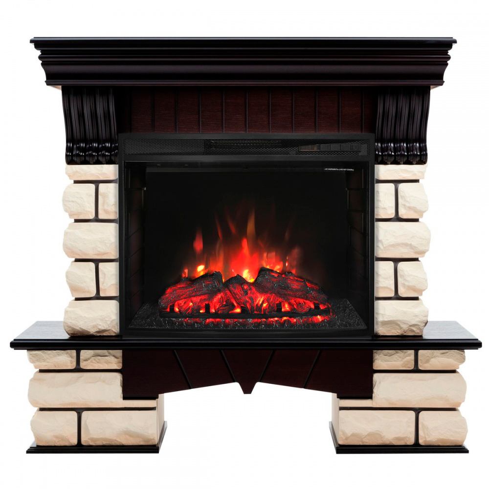 Электрокамин RealFlame Kavkaz 24/25,5 AO с очагом Evrika 25,5