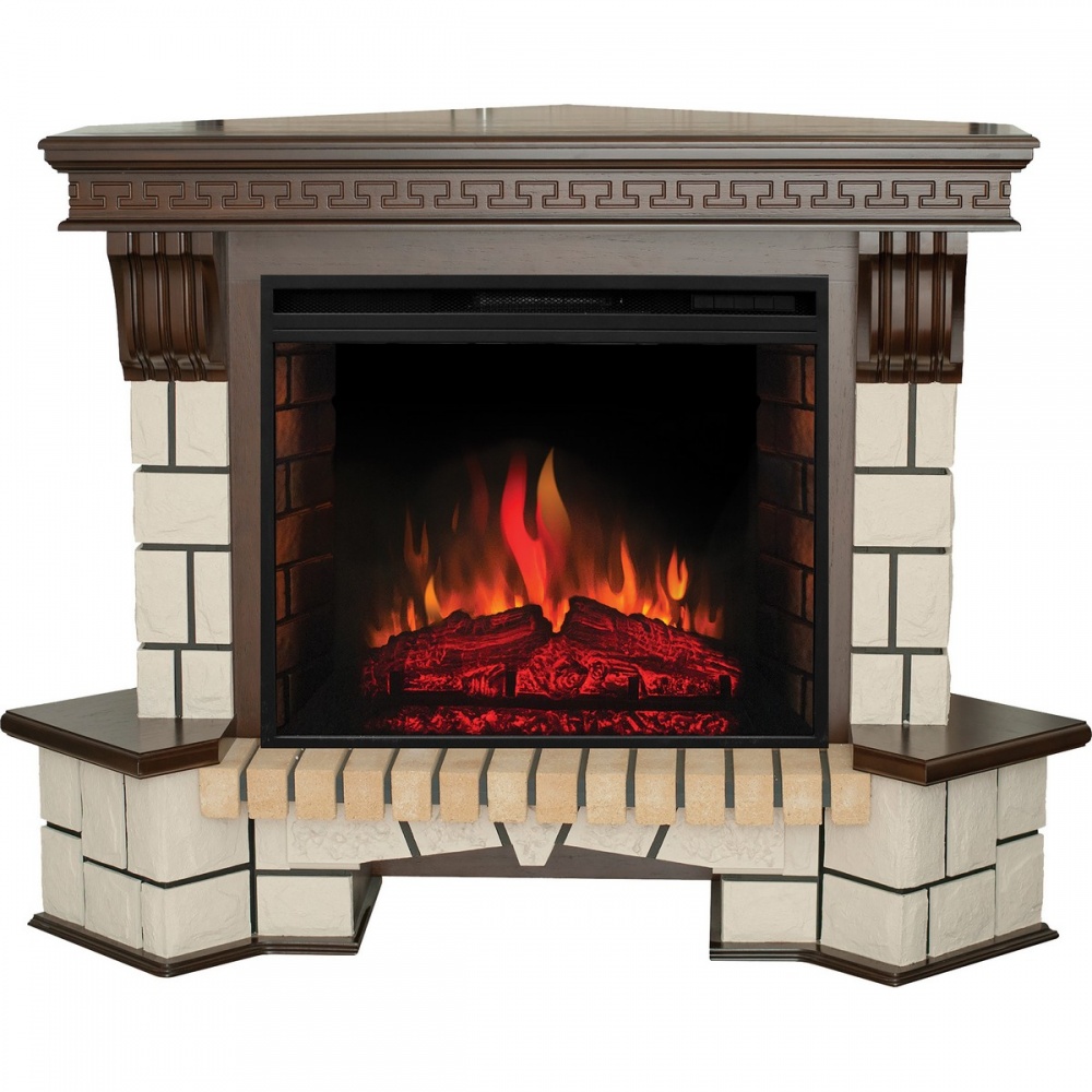 Электрокамин RealFlame  Stone Corner 26 AO с очагом Epsilon 26