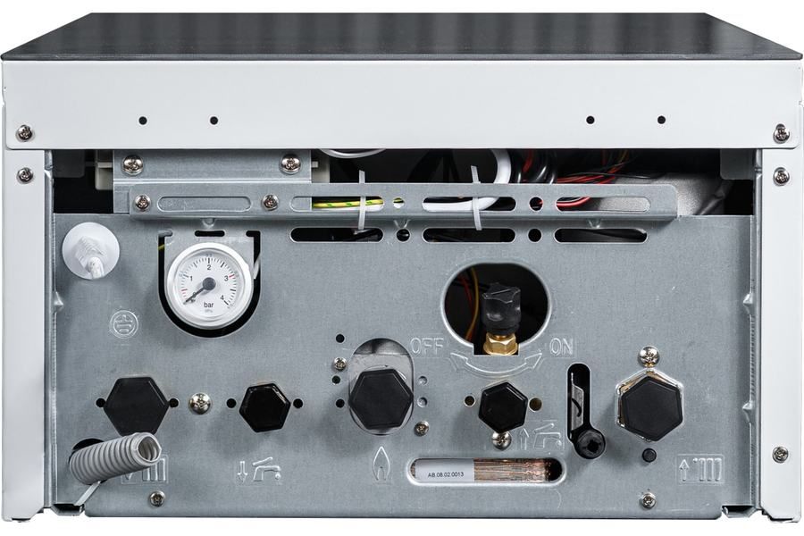 Настенный газовый котел MIZUDO M24Т OpenTherm белая панель управления