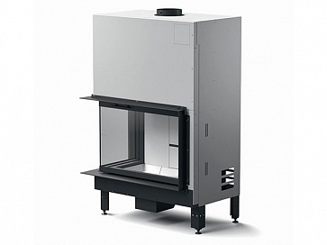 Каминная дровяная топка MCZ Plasma 95 dx угловое стекло левое