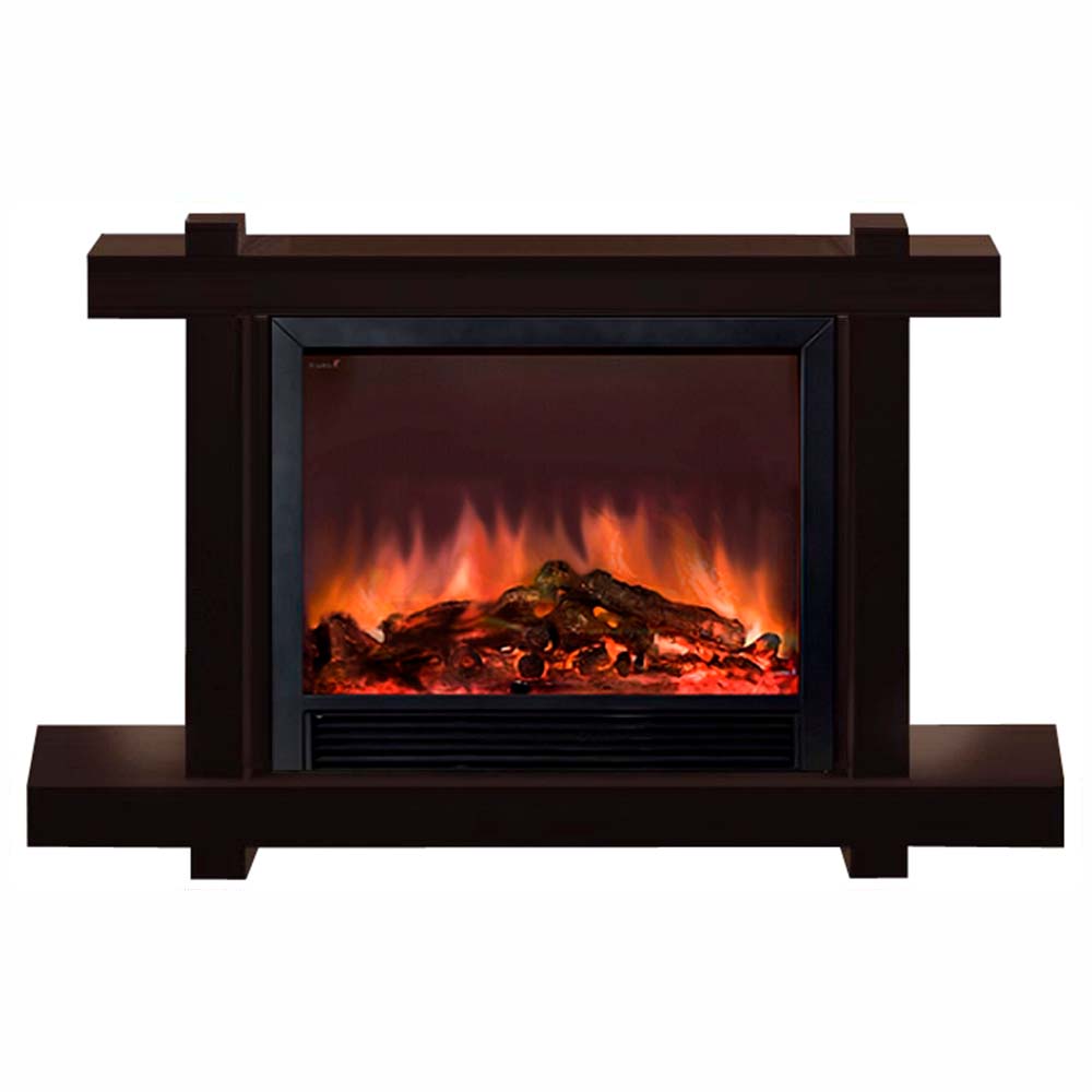 Каминокомплект Glenrich Капри Delux Sharm33 black шоколад