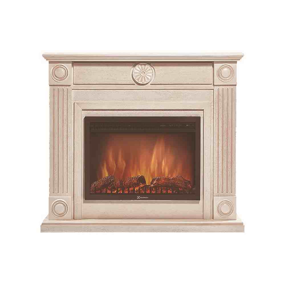 Каминокомплект Electrolux Frame 26 Sphere с очагом EFP/P-2620RLS шпон белёный дуб