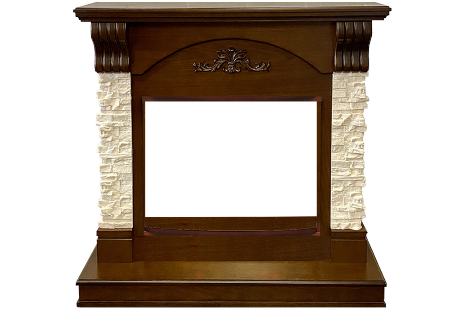 Каминокомплект Royal Flame  Prague - Темный дуб/Сланец бежевый с очагом Dioramic 25 LED FX