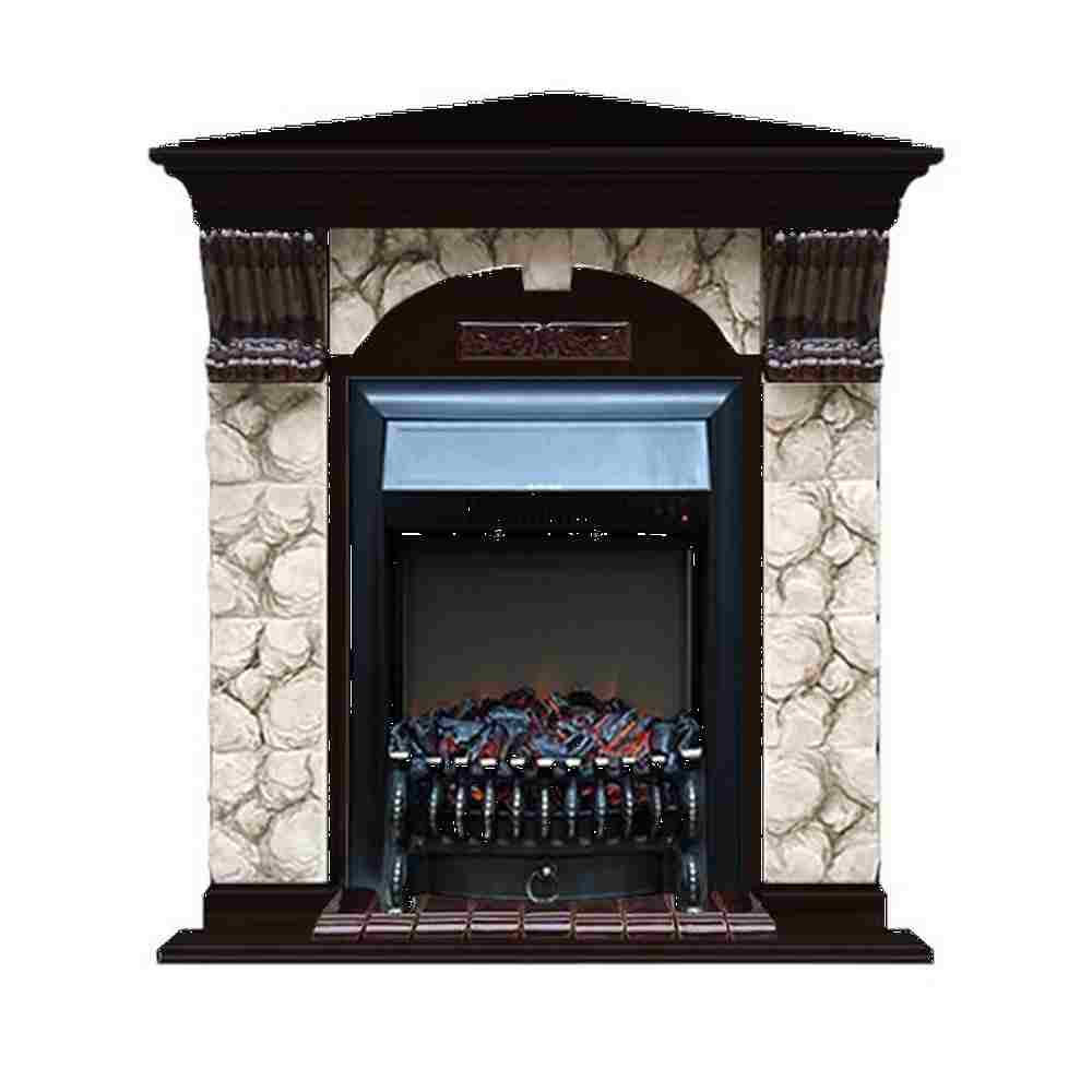 Каминокомплект Glenrich Арочный Карелия угловой (Fobos)