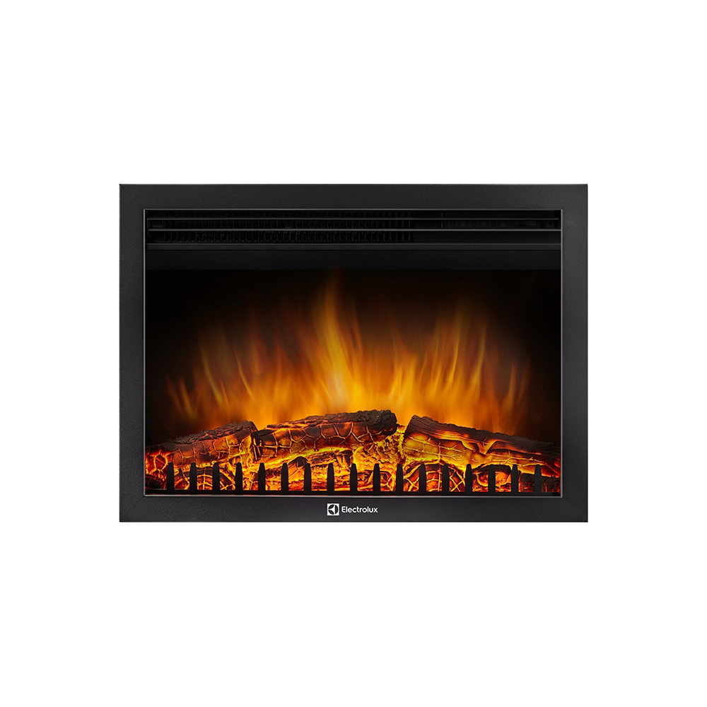 Каминокомплект Electrolux Bricks 30 с очагом EFP/P-3320RLS камень бежевый, шпон темный дуб