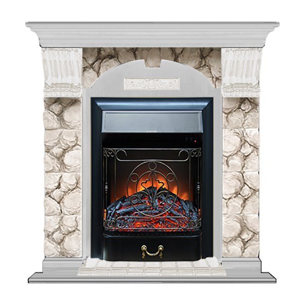 Каминокомплект Glenrich Арочный Карелия (Magestic)