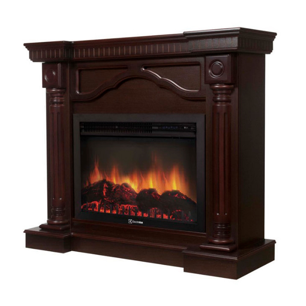 Каминокомплект Electrolux Rome 26/30 с очагом EFP/P-3020LS шпон темный дуб