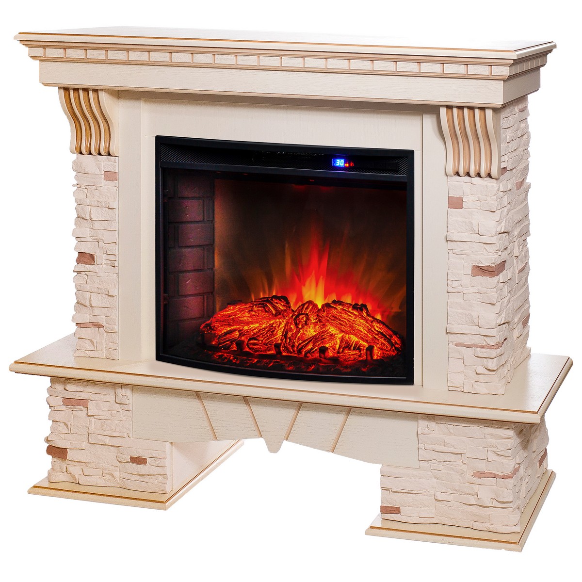 Электрокамин RealFlame Sorento 25,5/26 WT с очагом Evrika 25,5