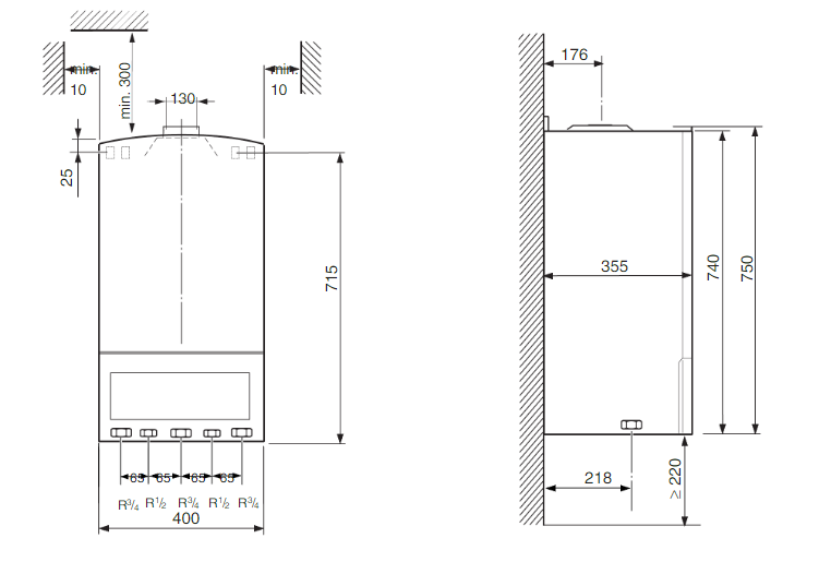 Настенный газовый котел Bosch ZSA 24 - 2 K