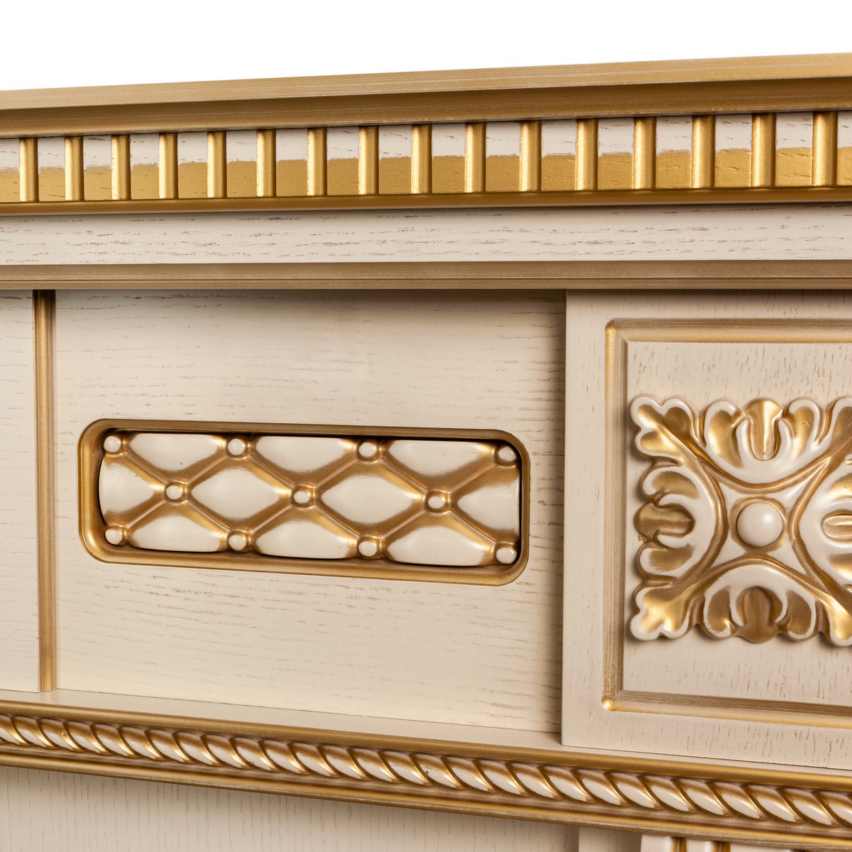 Электрокамин RealFlame  Corsica Lux 25,5/26 WT с очагом Moonblaze Deluxe Brass