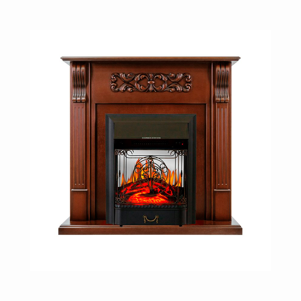 Каминокомплект Royal Flame  Venice - Махагон коричневый антик с очагом Majestic FX M Black