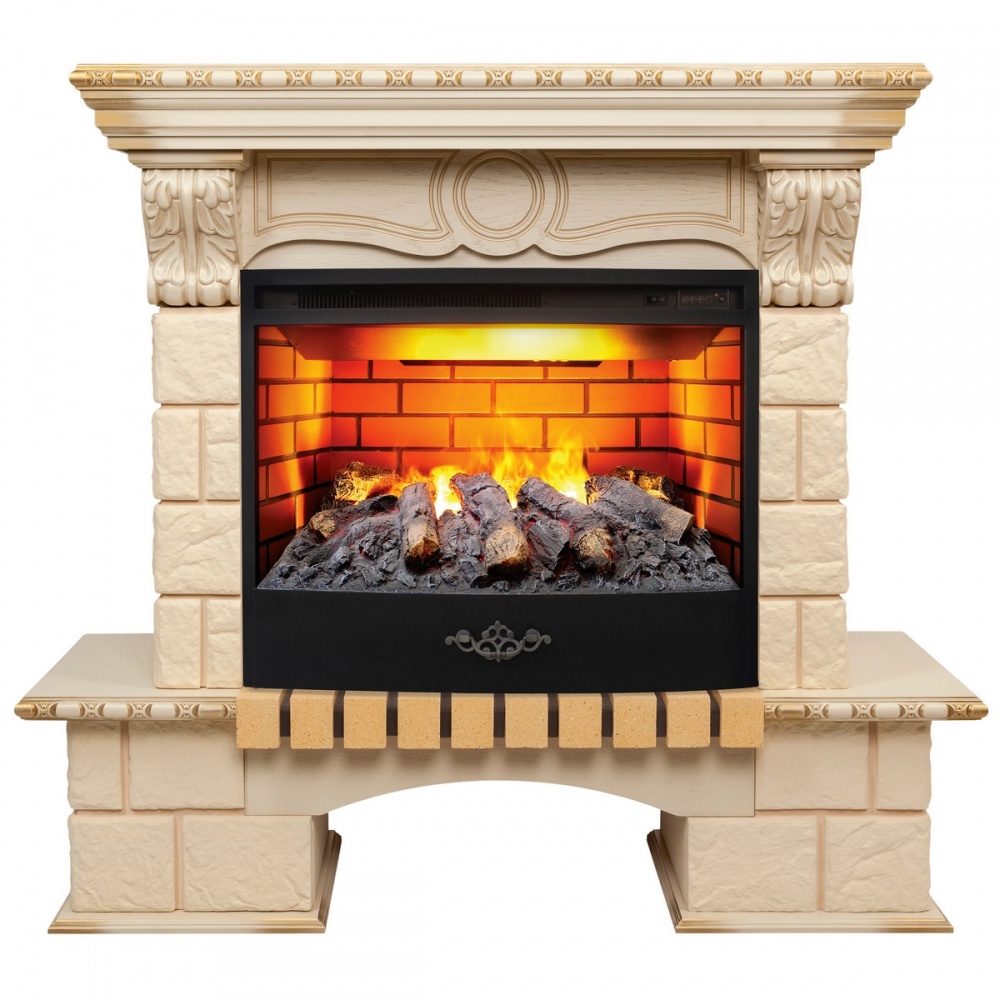 Электрокамин RealFlame  Bolero 25/25,5 WT с очагом 3D Firestar 25,5