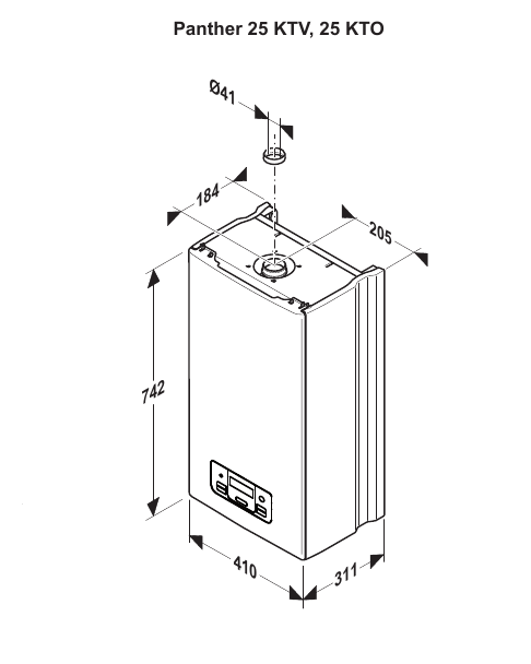 Настенный газовый котел Protherm Пантера 25 КТО (0010015242)