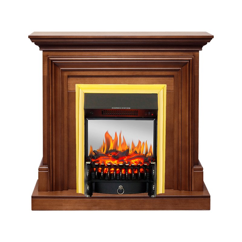 Каминокомплект Royal Flame  Bradford - Орех с очагом Fobos FX M Brass