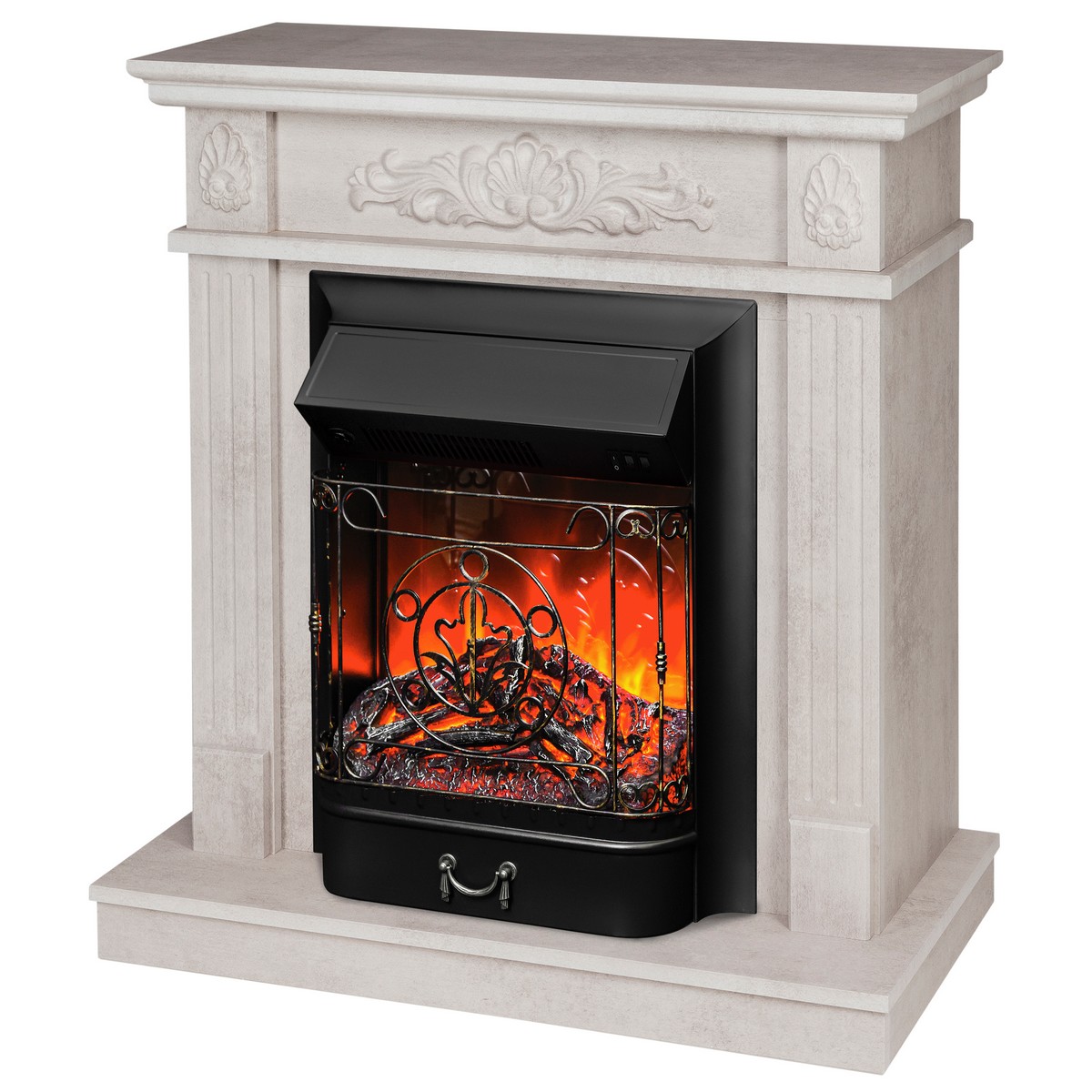 Электрокамин RealFlame Adelaida WT с очагом Majestic Lux Black