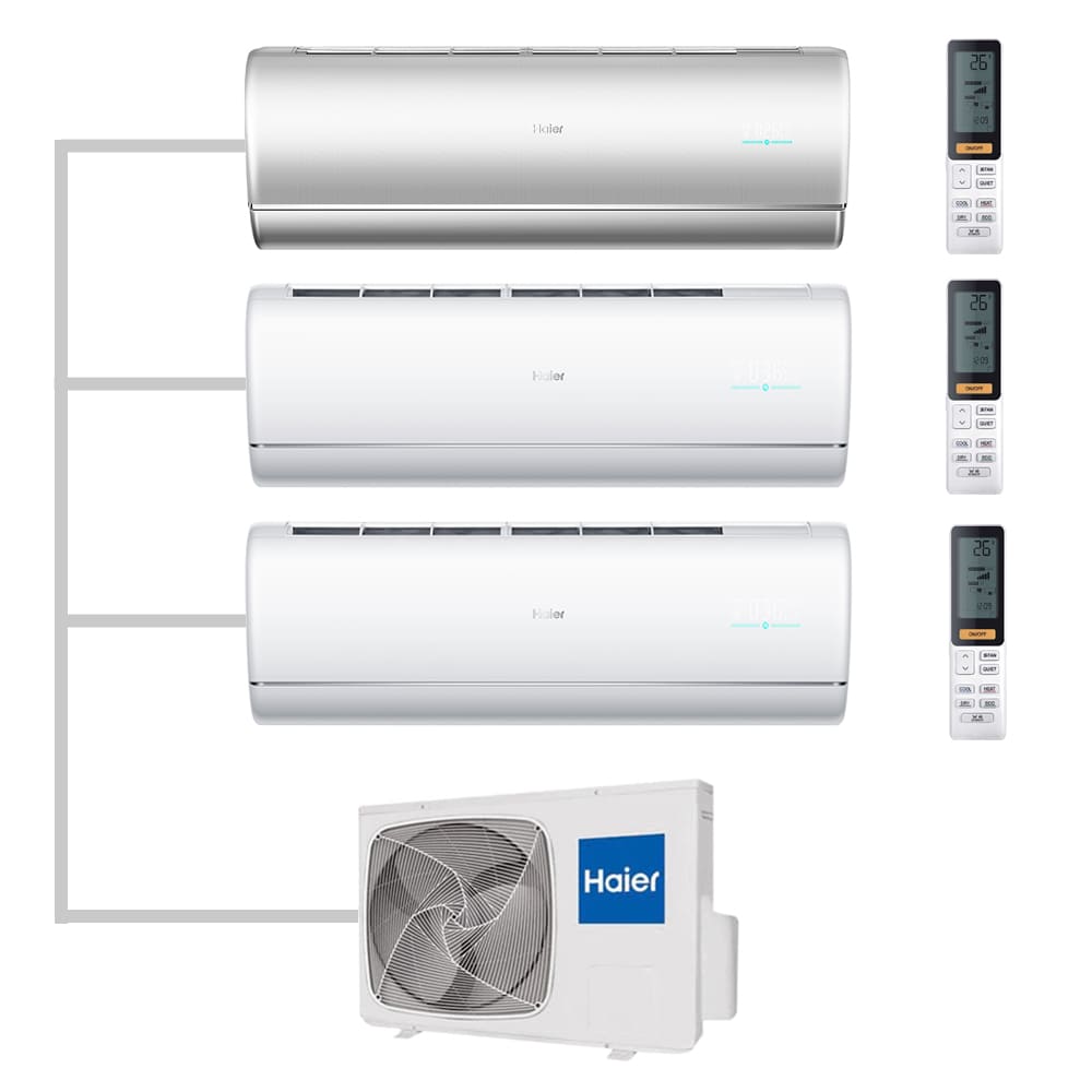 Мульти сплит-система настенная Haier AS35S2SJ2FA-S / AS35S2SJ2FA-W / AS35S2SJ2FA-W / 3U70S2SR5FA Inverter
