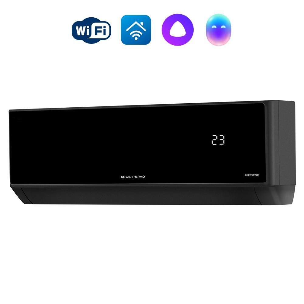 Настенная сплит-система Royal Thermo RTBI-18HN8_V2/black Barocco DC Black Inverter