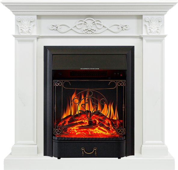 Каминокомплект Royal Flame  Verona - Белый дуб с очагом Majestic FX Black