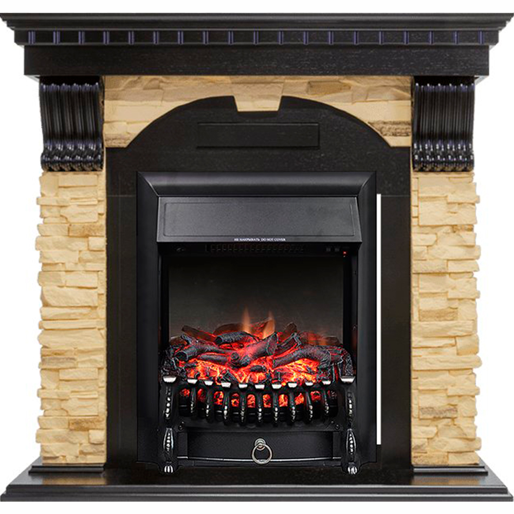 Каминокомплект Royal Flame  Dublin - Венге / Сланец с очагом Fobos FX Black