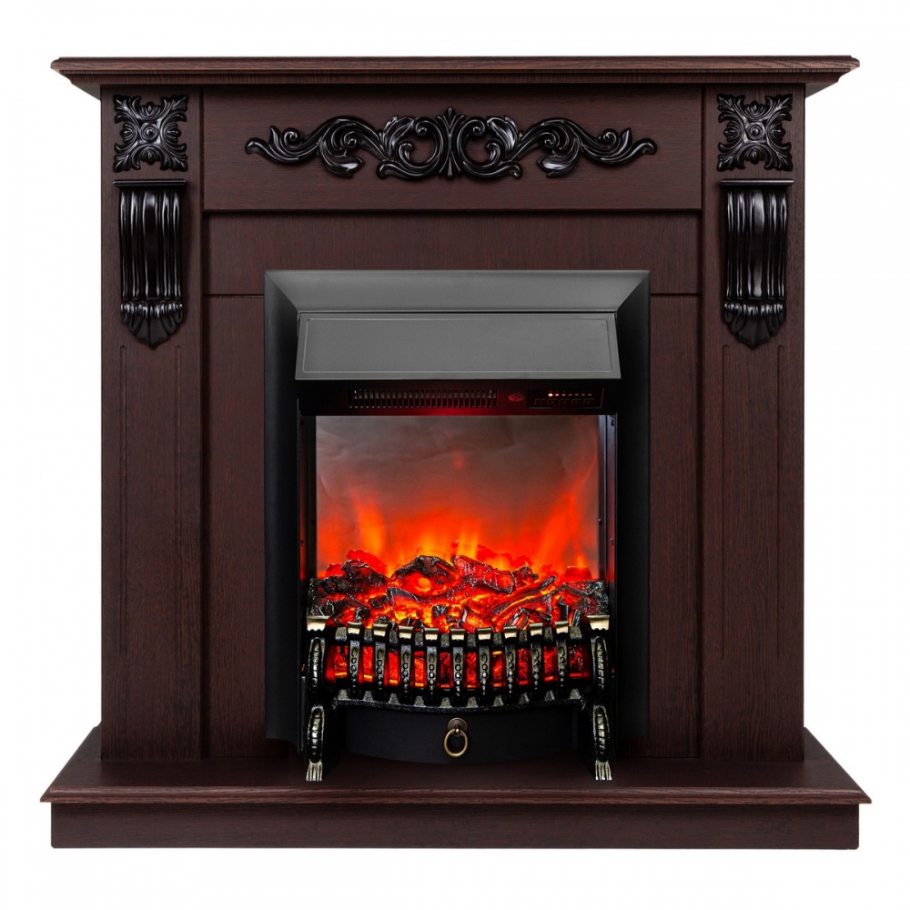 Электрокамин RealFlame  Dominica DN с очагом Fobos Lux Black RC
