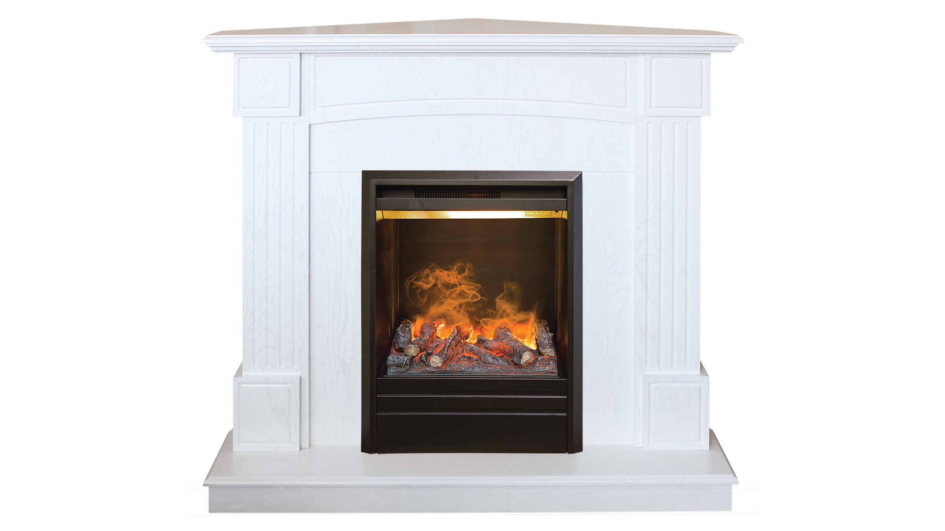 Электрокамин RealFlame  ANDREA Corner WT с очагом 3D Olympic