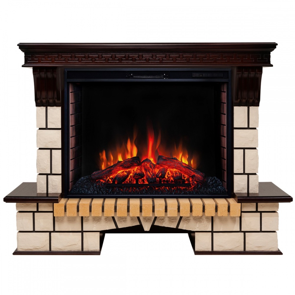 Электрокамин RealFlame Stone 33 AO с очагом Epsilon 33