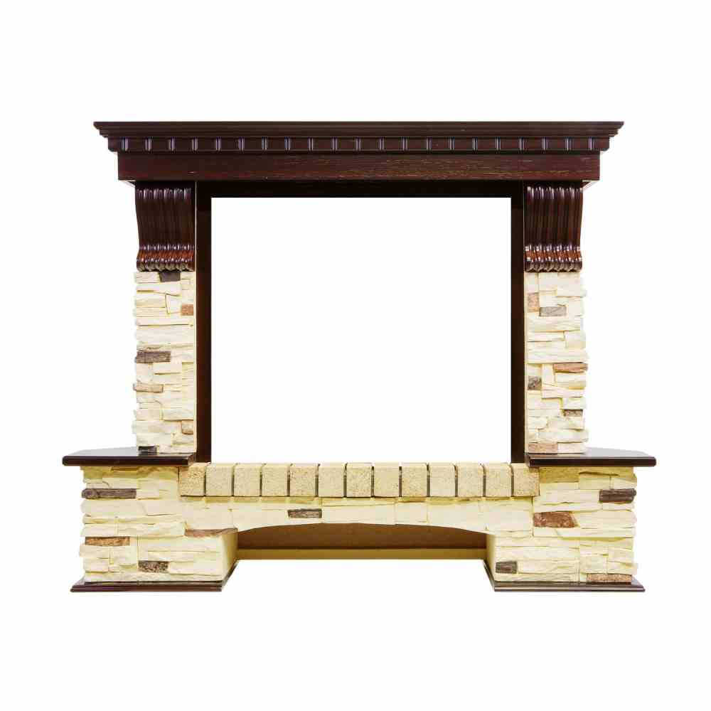 Портал Dimplex Pierre Luxe угловой - Темный дуб / Сланец (Высота 1000мм)