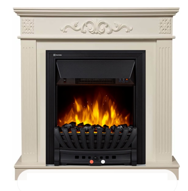 Каминокомплект Electrolux Noce Classic с очагом Classic EFP/P-1020LS белёный дуб