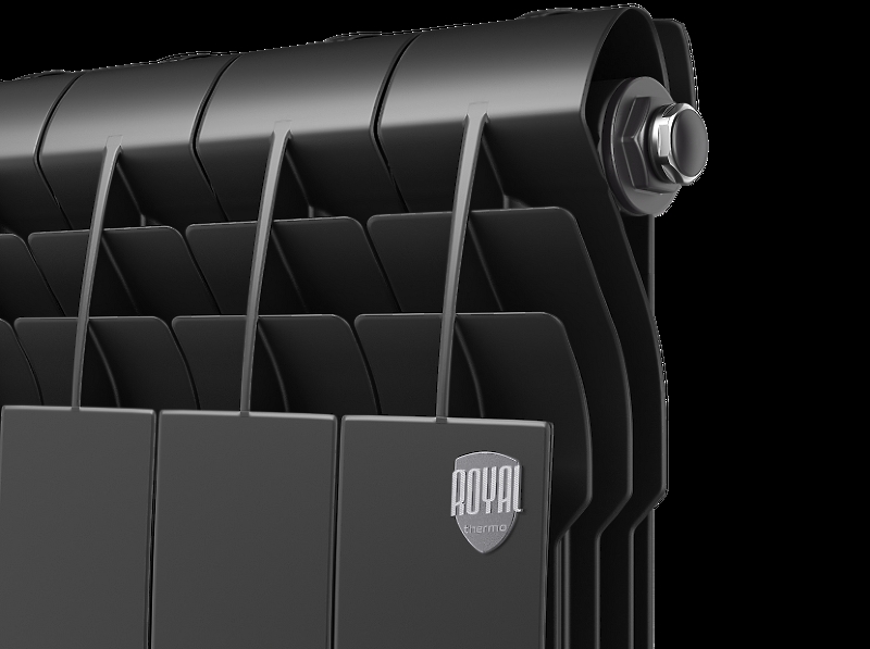 Радиатор алюминиевый Royal Thermo Biliner Alum 500 Noir Sable - 4 секц.