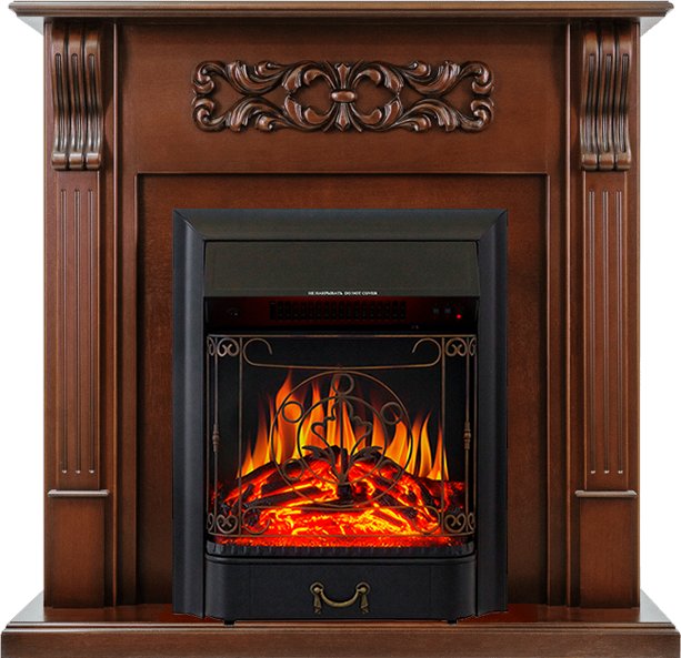 Каминокомплект Royal Flame  Venice - Махагон коричневый антик с очагом Majestic FX Black
