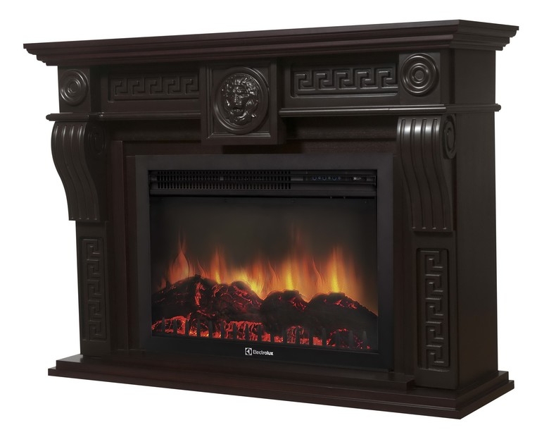 Каминокомплект Electrolux Vittoriano 26/30 с очагом EFP/P-3020LS темный дуб