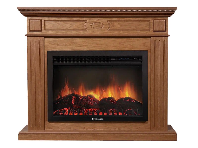 Каминокомплект Electrolux Bianco 25 с очагом EFP/P-2720RLS шпон дуб