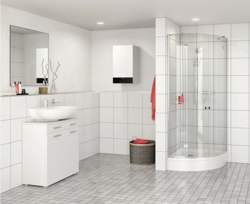 Настенный газовый котел Viessmann Vitodens 111-W 25 кВт со встроенным бойлером 46 л 7" дисплей (B1LF)