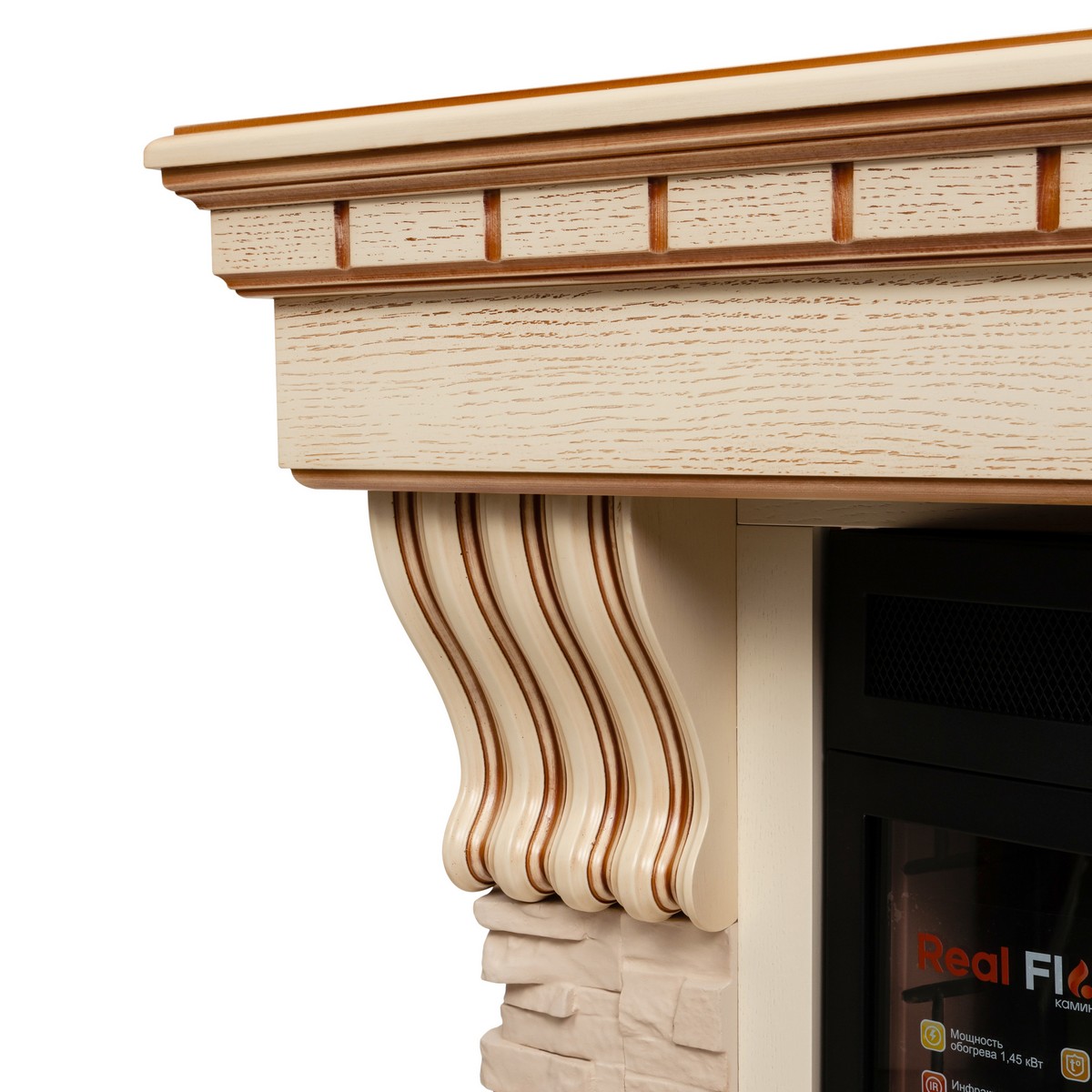 Электрокамин RealFlame  Sorento 33/33W WT с очагом Firespace 33W