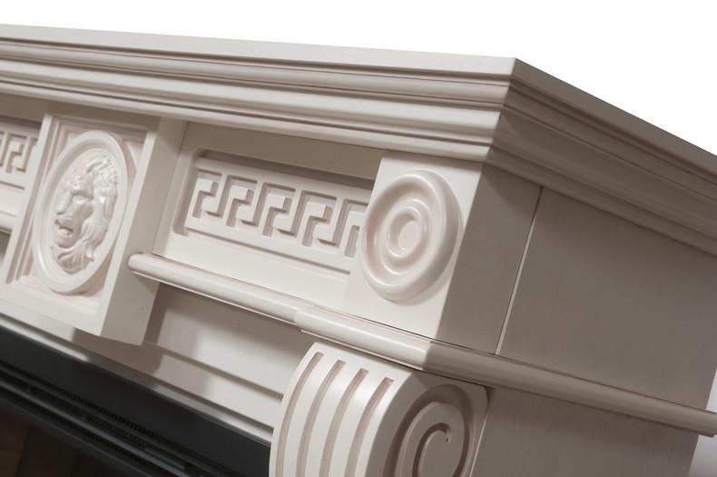 Каминокомплект Electrolux Vittoriano 26/30 с очагом EFP/P-2620RLS белёный дуб