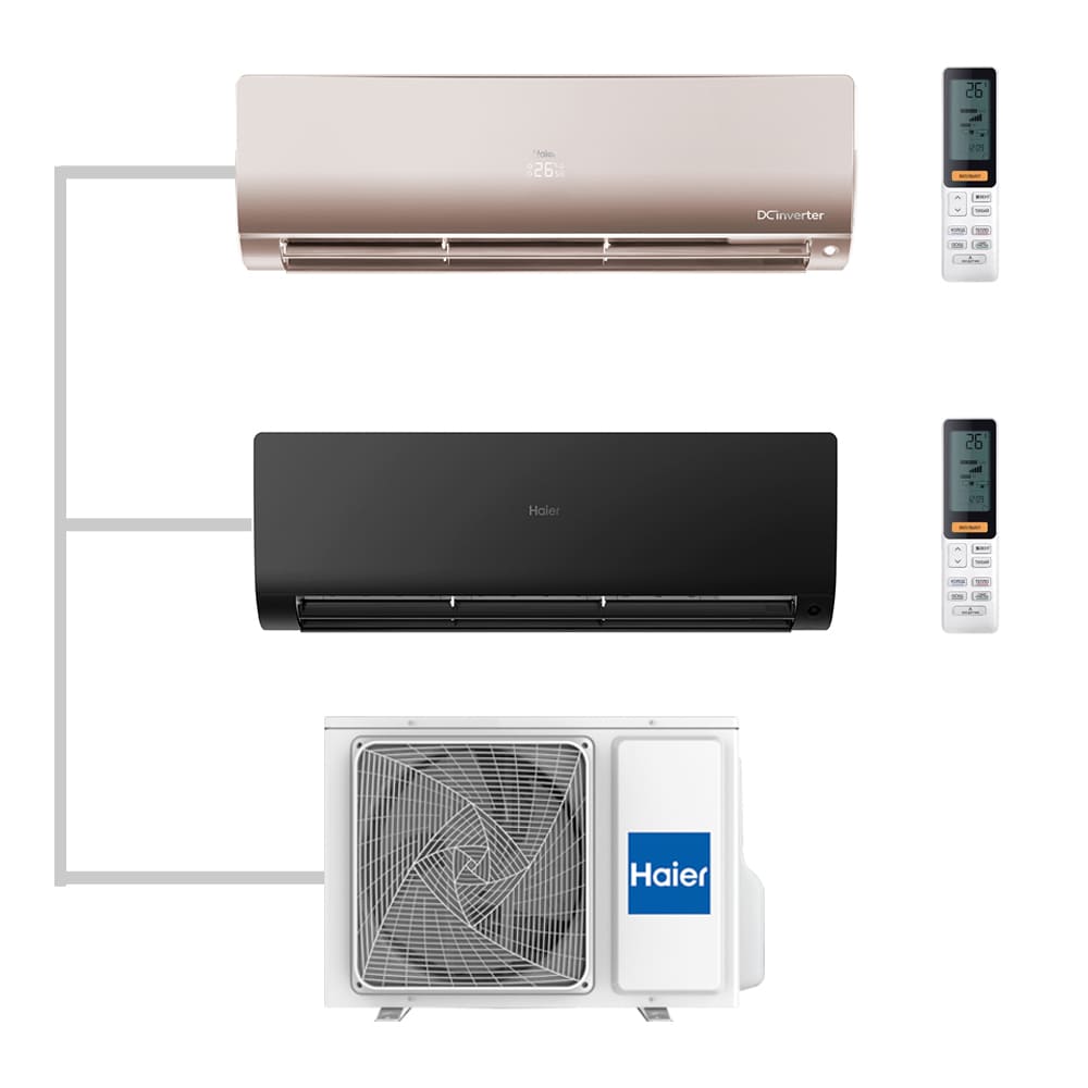 Мульти сплит-система настенная Haier AS25S2SF2FA-G / AS25S2SF2FA-B / 2U50S2SM1FA-3 Inverter