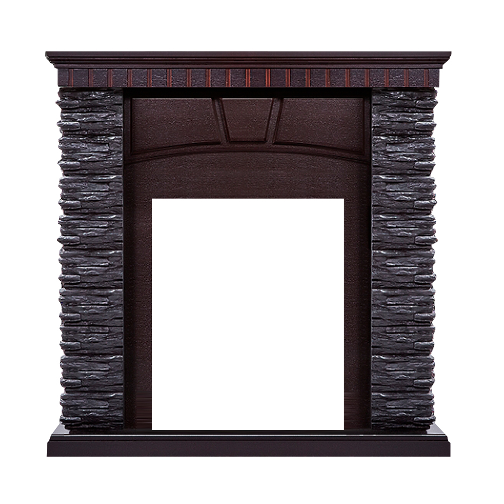 Портал Firelight Porto Classic камень черный, шпон венге