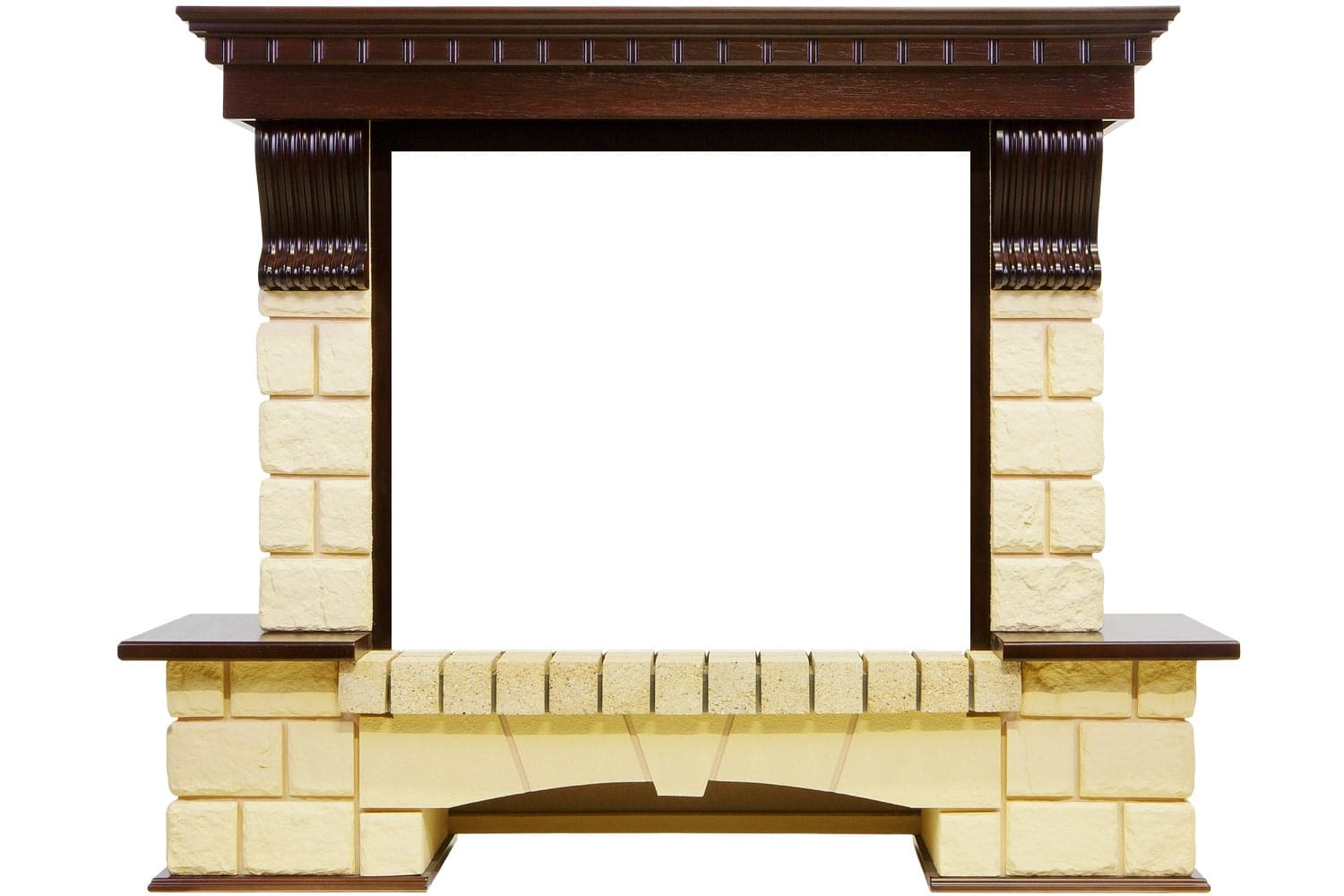 Каминокомплект Dimplex Pierre Luxe - Темный дуб / Шампань (Высота 1004мм) с очагом Symphony 26'' DF2608-INT