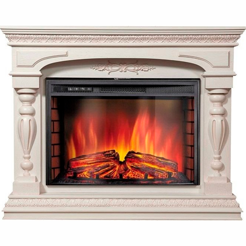 Каминокомплект Electrolux Perfetto 26 Sphere с очагом EFP/P-2620RLS шпон белёный дуб