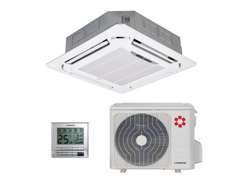 Кассетный кондиционер Kentatsu KSVR105HFAN3/KSUR105HFAN3/-40