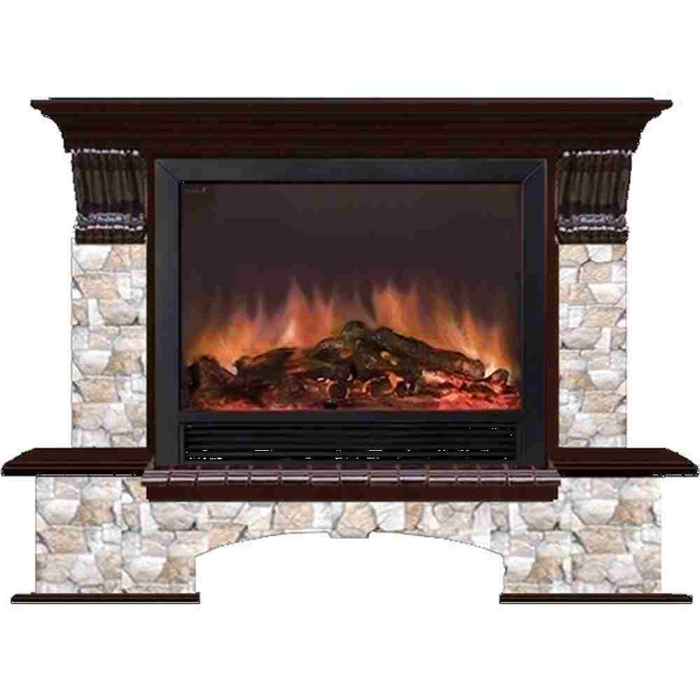 Каминокомплект Glenrich Бостон Sharm 33 black дуб