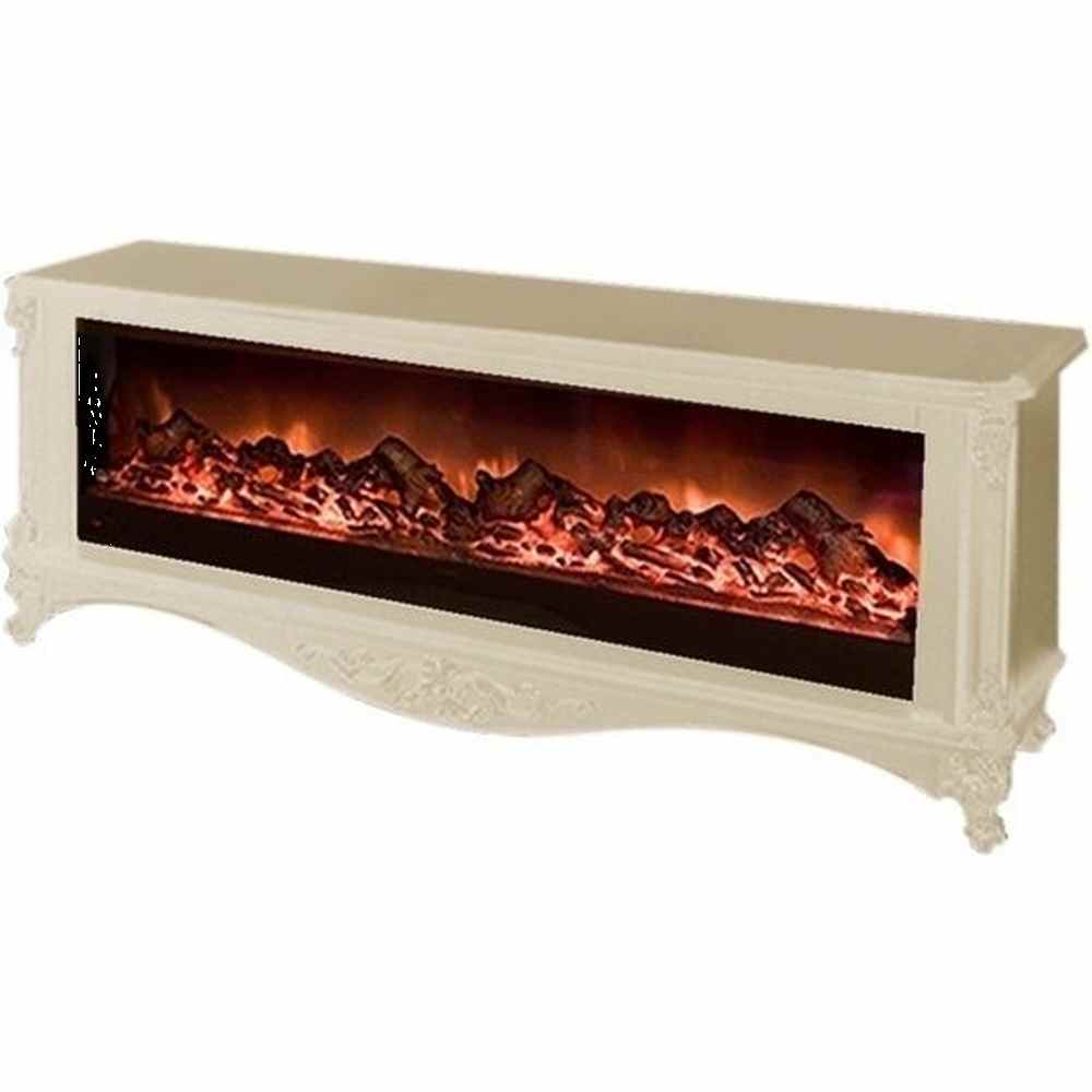 Каминокомплект Glenrich Версаль Premier S 130 с царгой слоновая кость