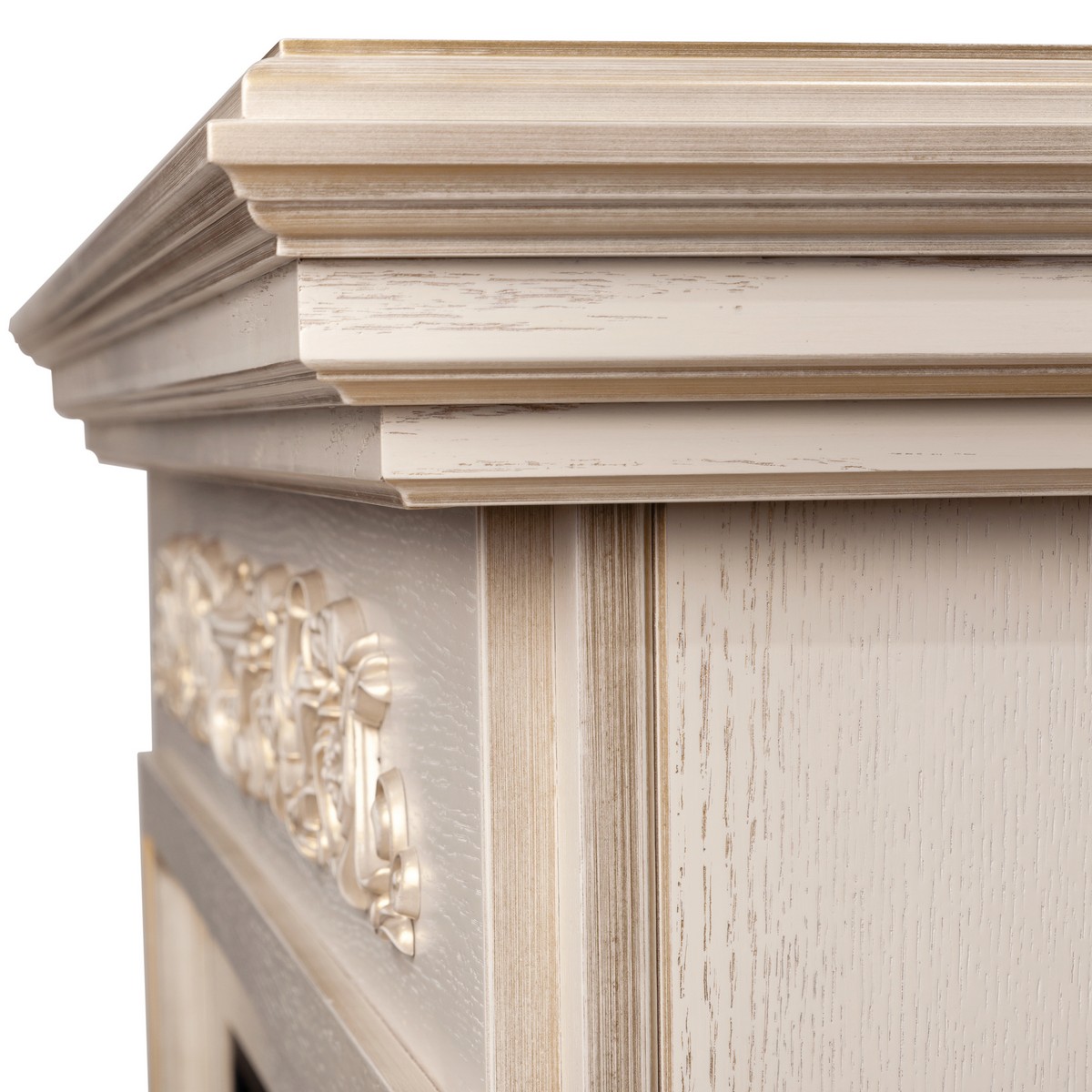 Электрокамин RealFlame  Leticia Corner 26 WT-619G с очагом Moonblaze Deluxe Brass