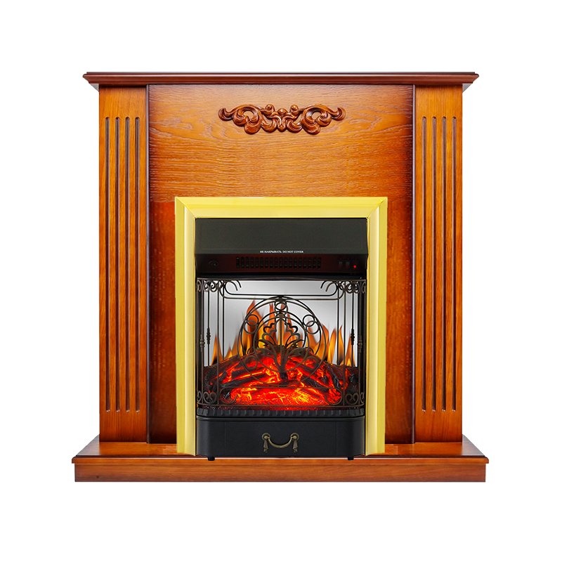 Каминокомплект Royal Flame  Lumsden - Дуб антик с очагом Majestic FX M Brass