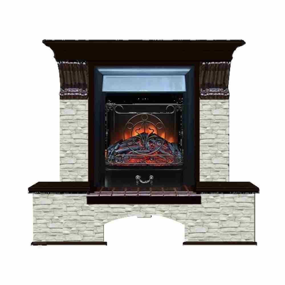 Каминокомплект Glenrich Бостон К Грот однотонный (Magestic)