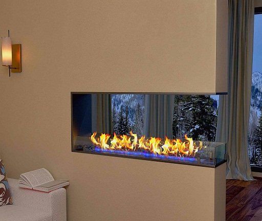 Биокамин торцевой сквозной Zefire Standart 1100